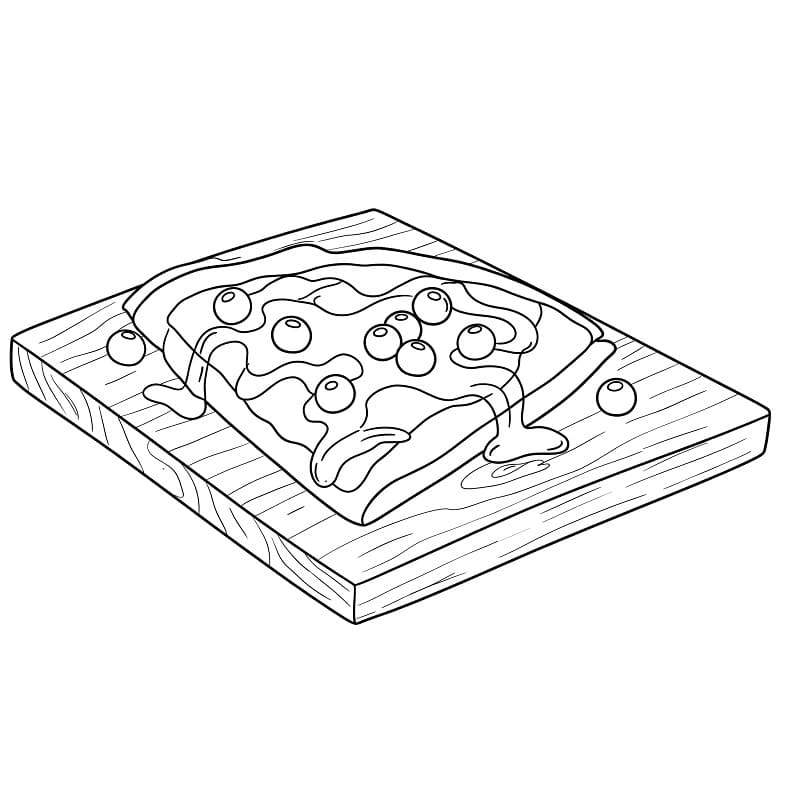 Coloriage Crêpe Imprimable