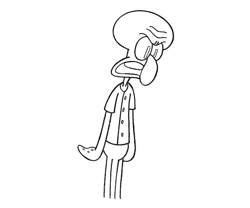 Coloriage Dessin de Carlo Tentacule Gratuit