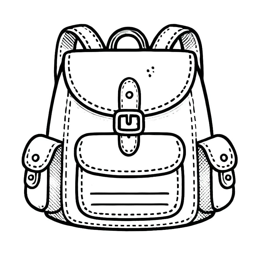 Coloriage Dessin de Cartable