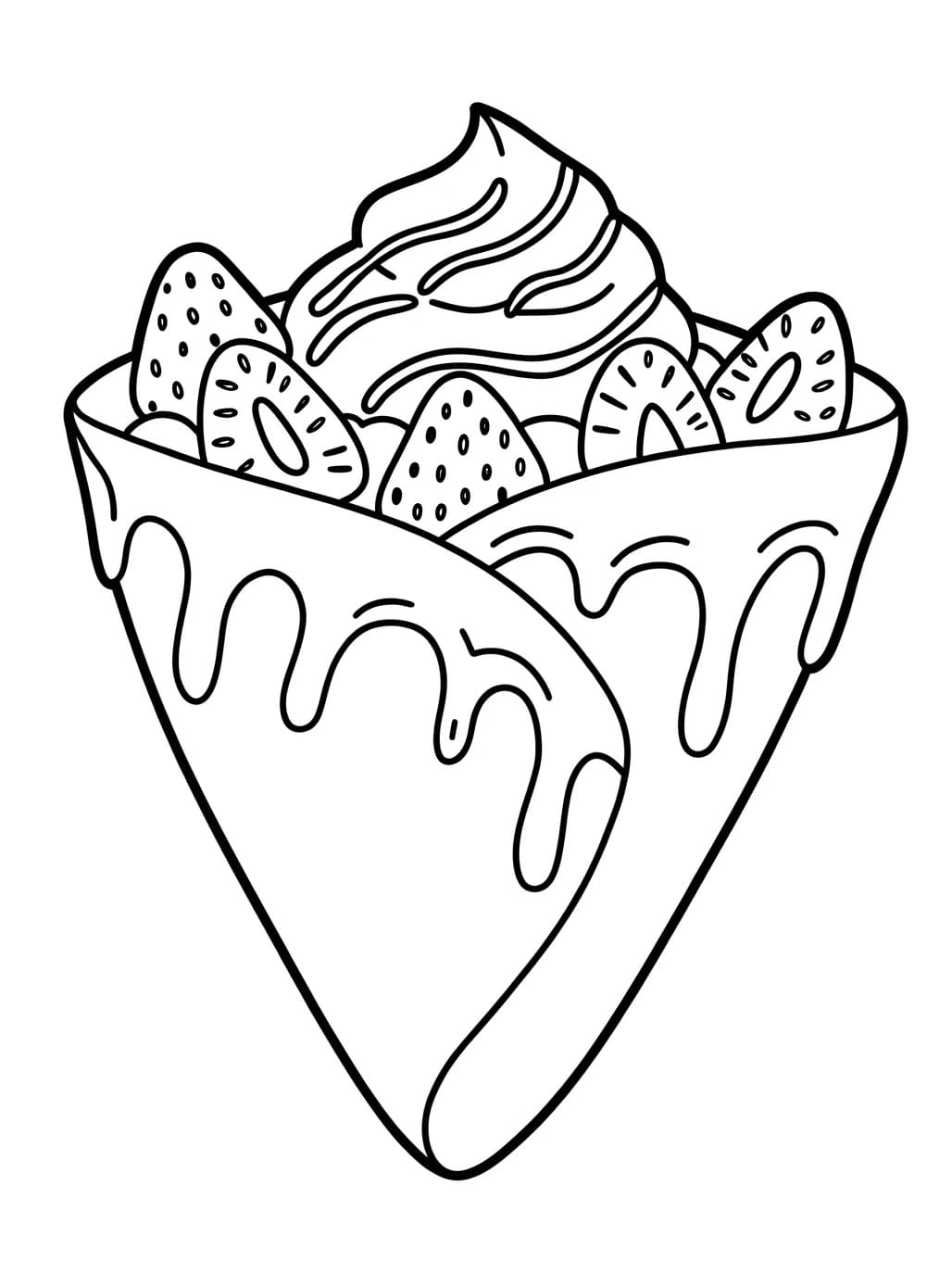 Coloriage Crepes