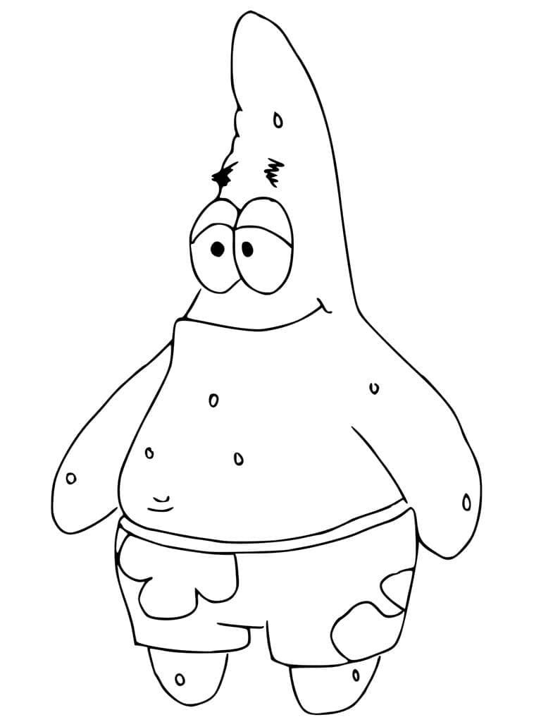 Coloriage Dessin de Patrick Étoile Gratuit