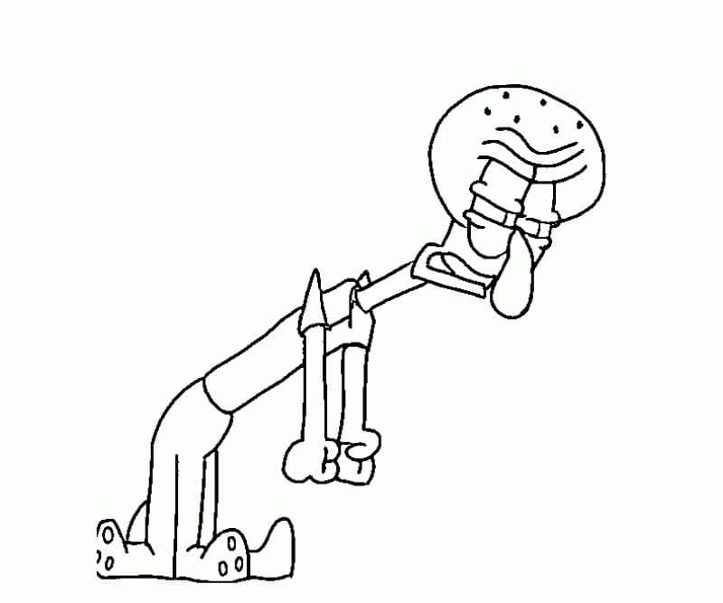 Coloriage Dessin Gratuit de Carlo Tentacule