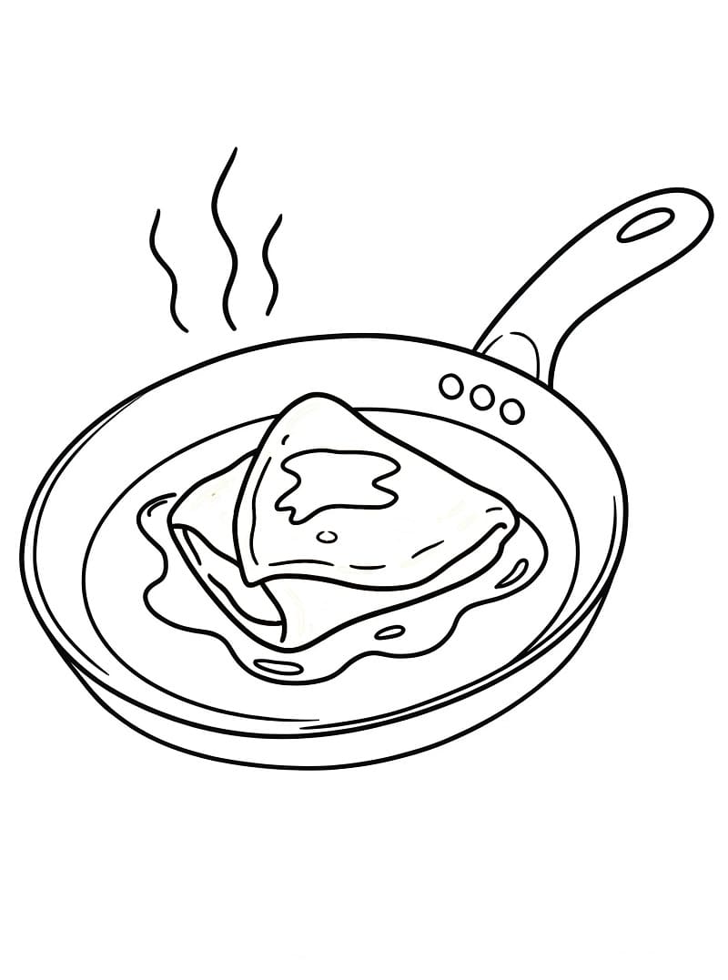 Coloriage Dessin Gratuit de Crêpe