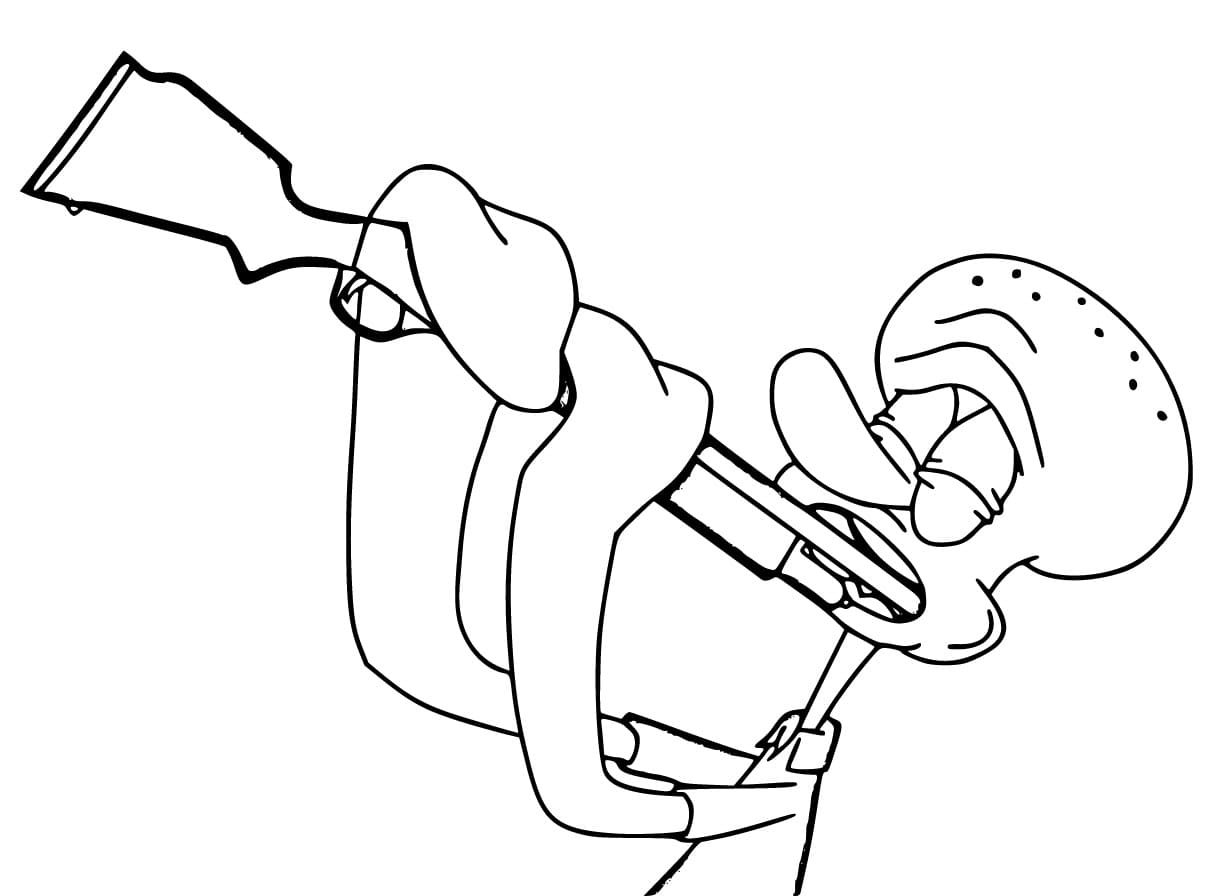 Coloriage Gratuit Carlo Tentacule Pour Enfants