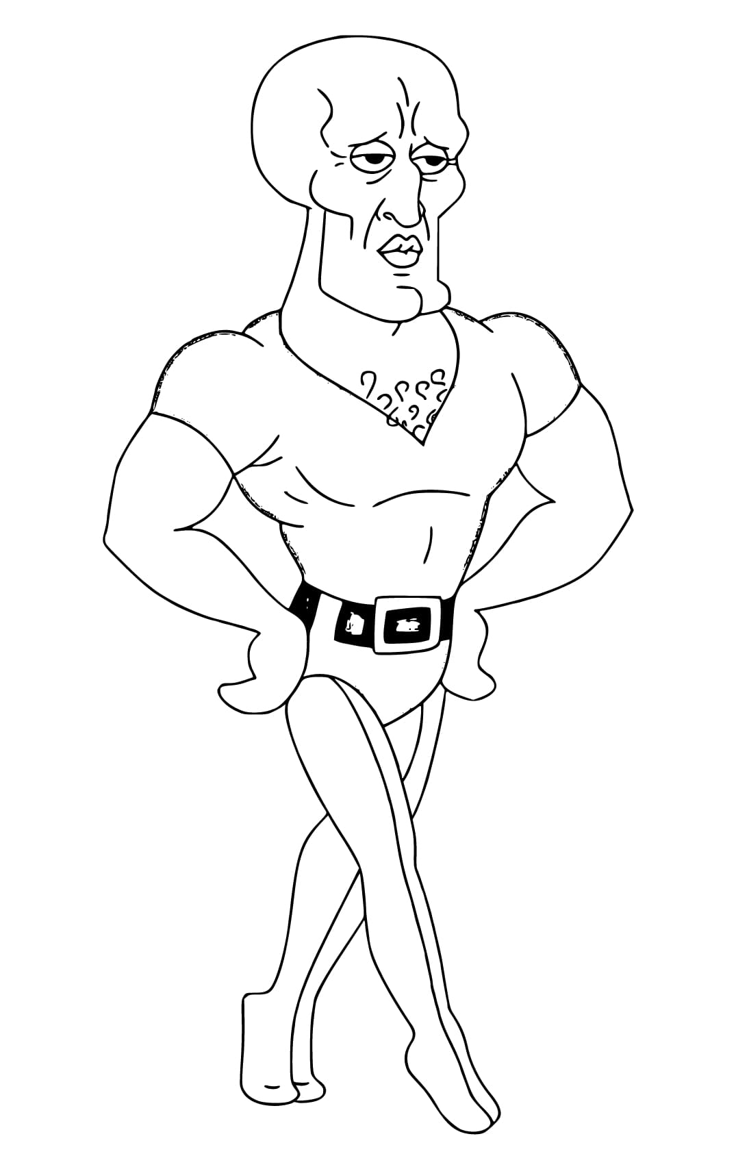 Coloriage Gratuit Carlo Tentacule
