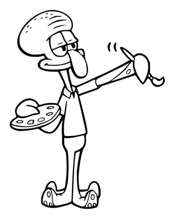 Coloriage Imprimable Carlo Tentacule Pour Enfants