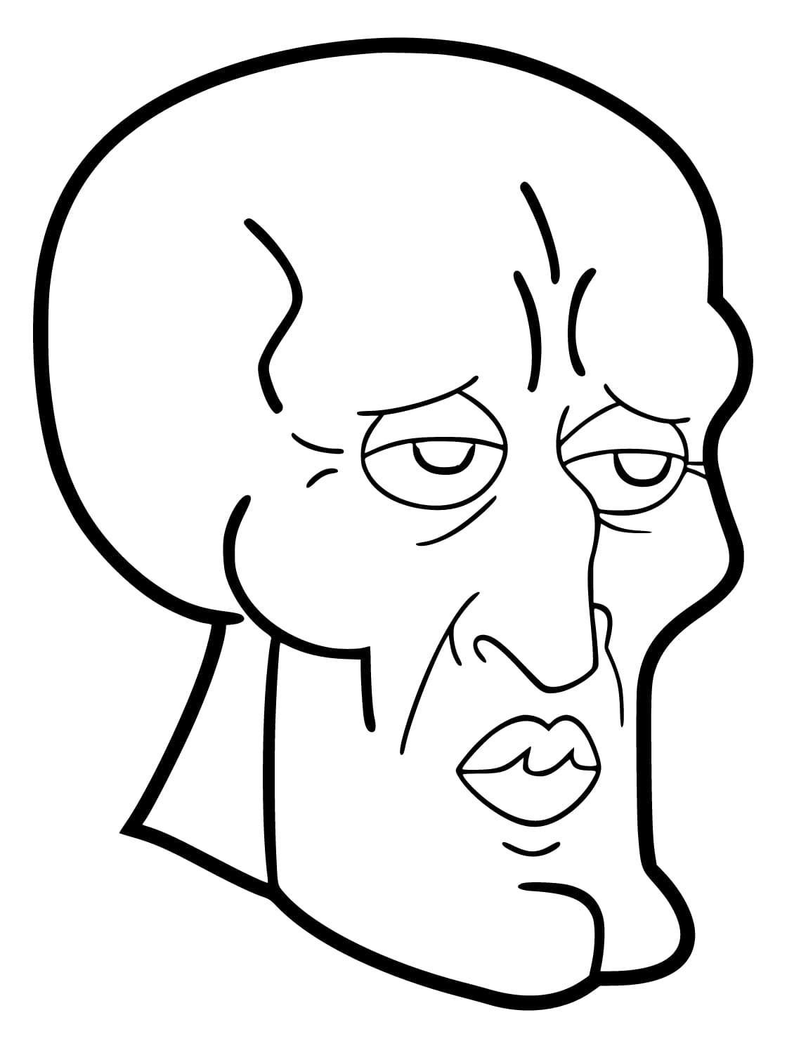 Coloriage Imprimable Carlo Tentacule