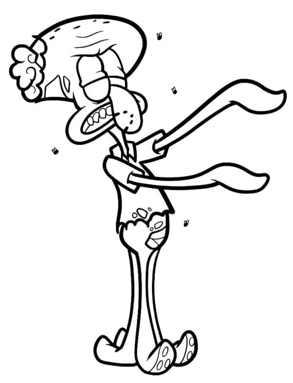 Coloriage Imprimable Gratuit Carlo Tentacule