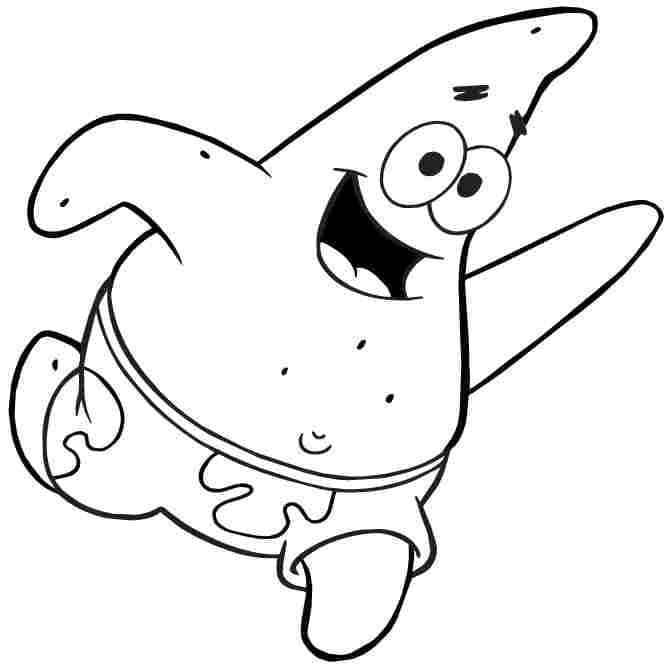 Coloriage Imprimable Gratuit Patrick Étoile