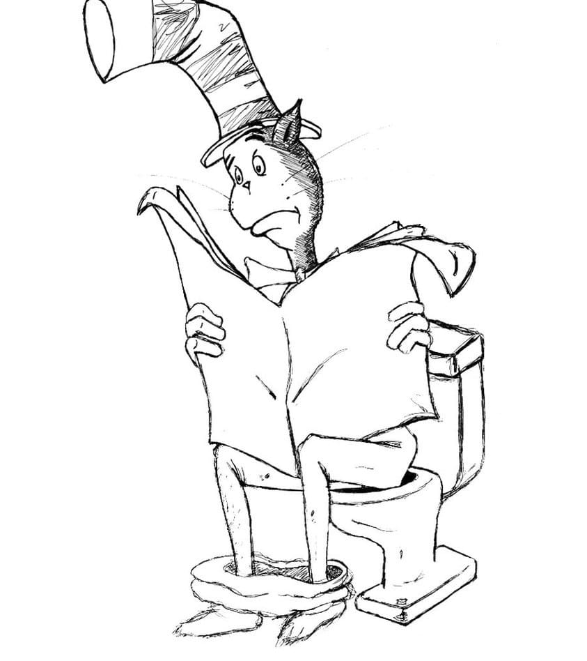 Coloriage Le Chat Chapeauté 3