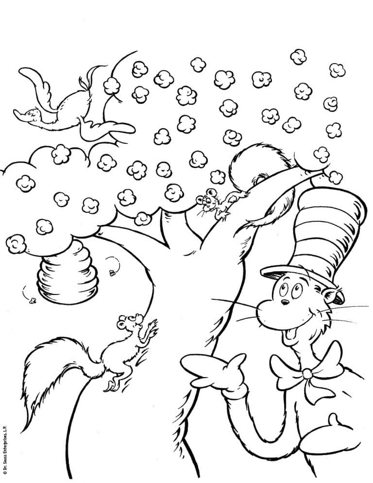 Coloriage Le Chat Chapeauté 5