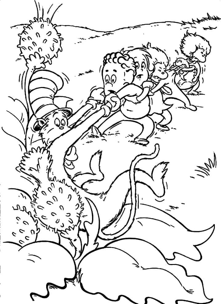 Coloriage Le Chat Chapeauté Gratuit Pour Enfants