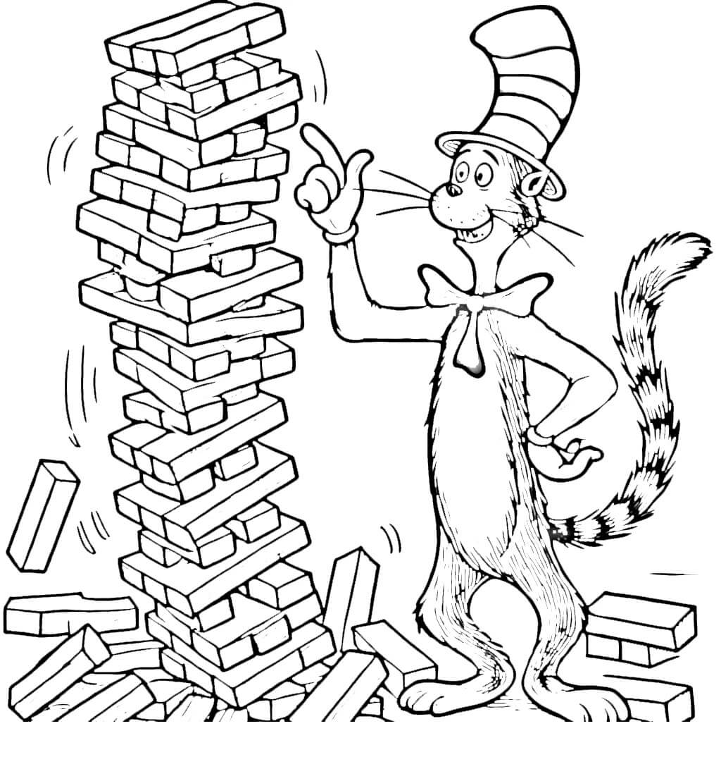 Coloriage Le Chat Chapeauté Gratuit