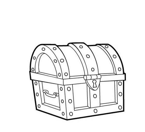 Coloriage Le Coffre au Trésor