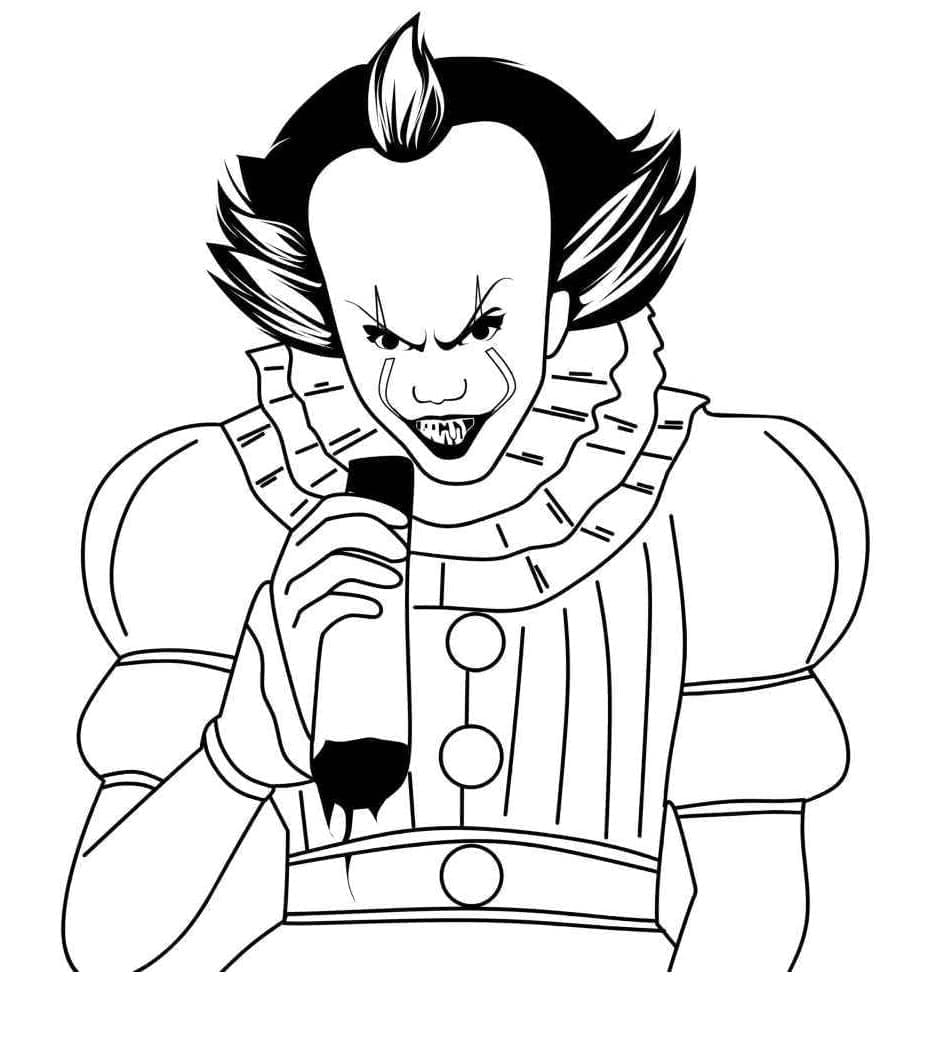 Coloriage Le méchant Pennywise