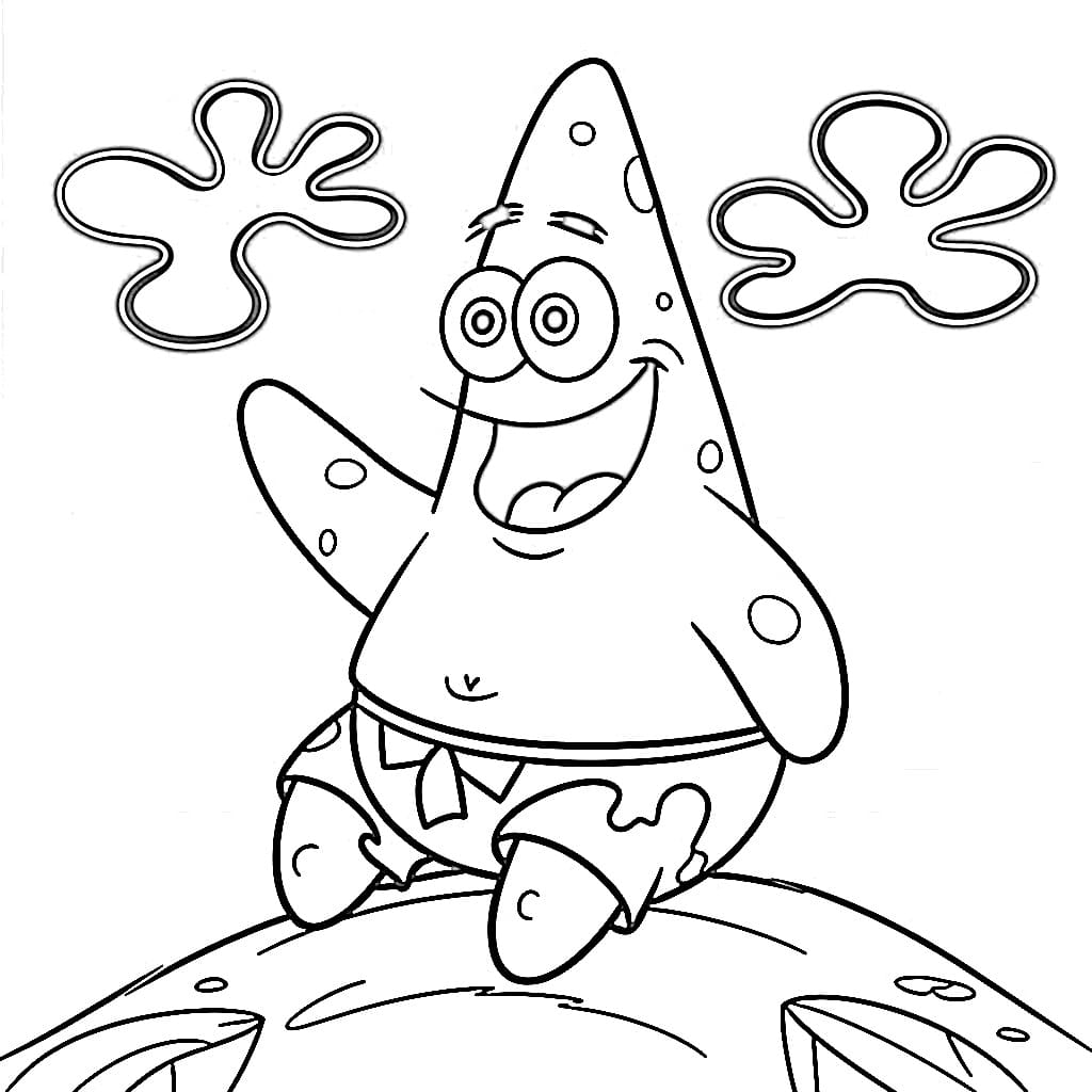 Coloriage Patrick Étoile Amical