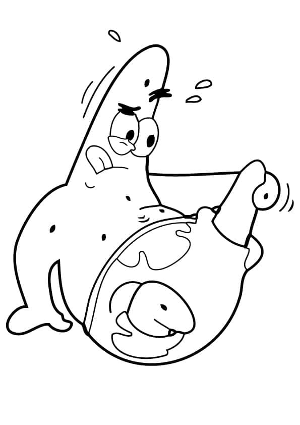 Coloriage Patrick Étoile Imprimable Gratuit Pour Enfants