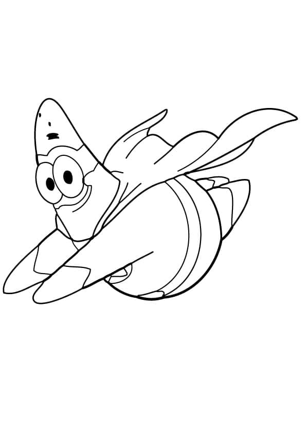 Coloriage Patrick Étoile Imprimable Gratuit