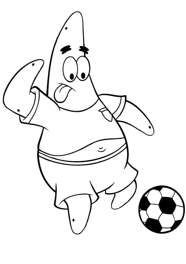 Coloriage Patrick Étoile Pour les Enfants de 2 Ans