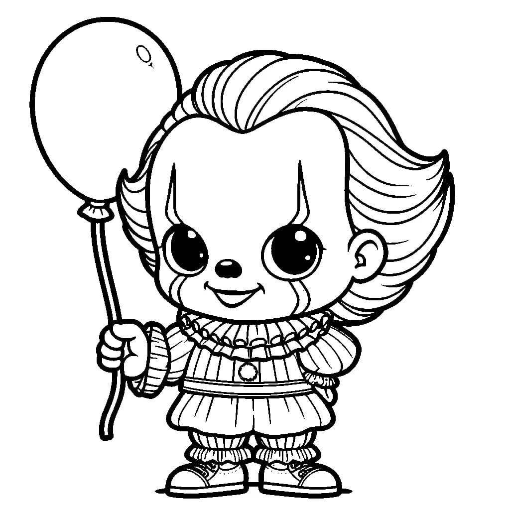 Coloriage Pennywise Chibi