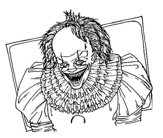 Coloriage Pennywise effrayant