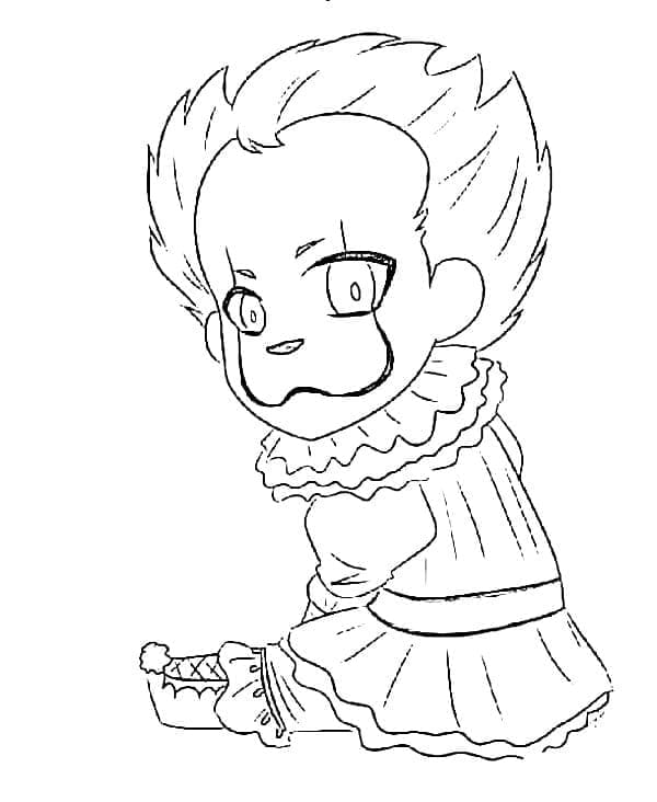 Coloriage Pennywise Gratuit Pour les Enfants