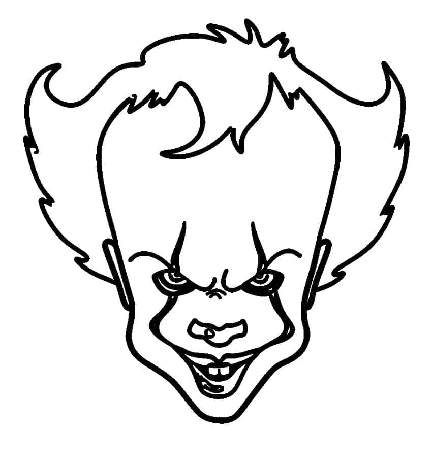 Coloriage Pennywise Imprimable Pour Enfants