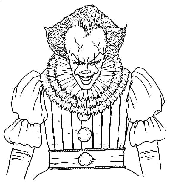 Coloriage Pennywise Imprimable Pour les Enfants