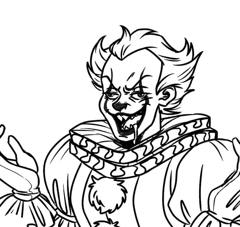 Coloriage Pennywise le fou