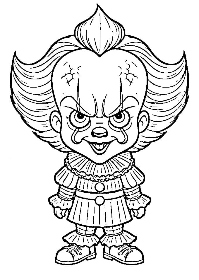 Coloriage Pennywise Souriant