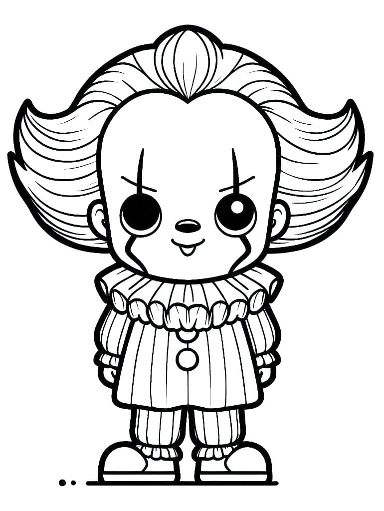 Coloriage Pennywise très mignon