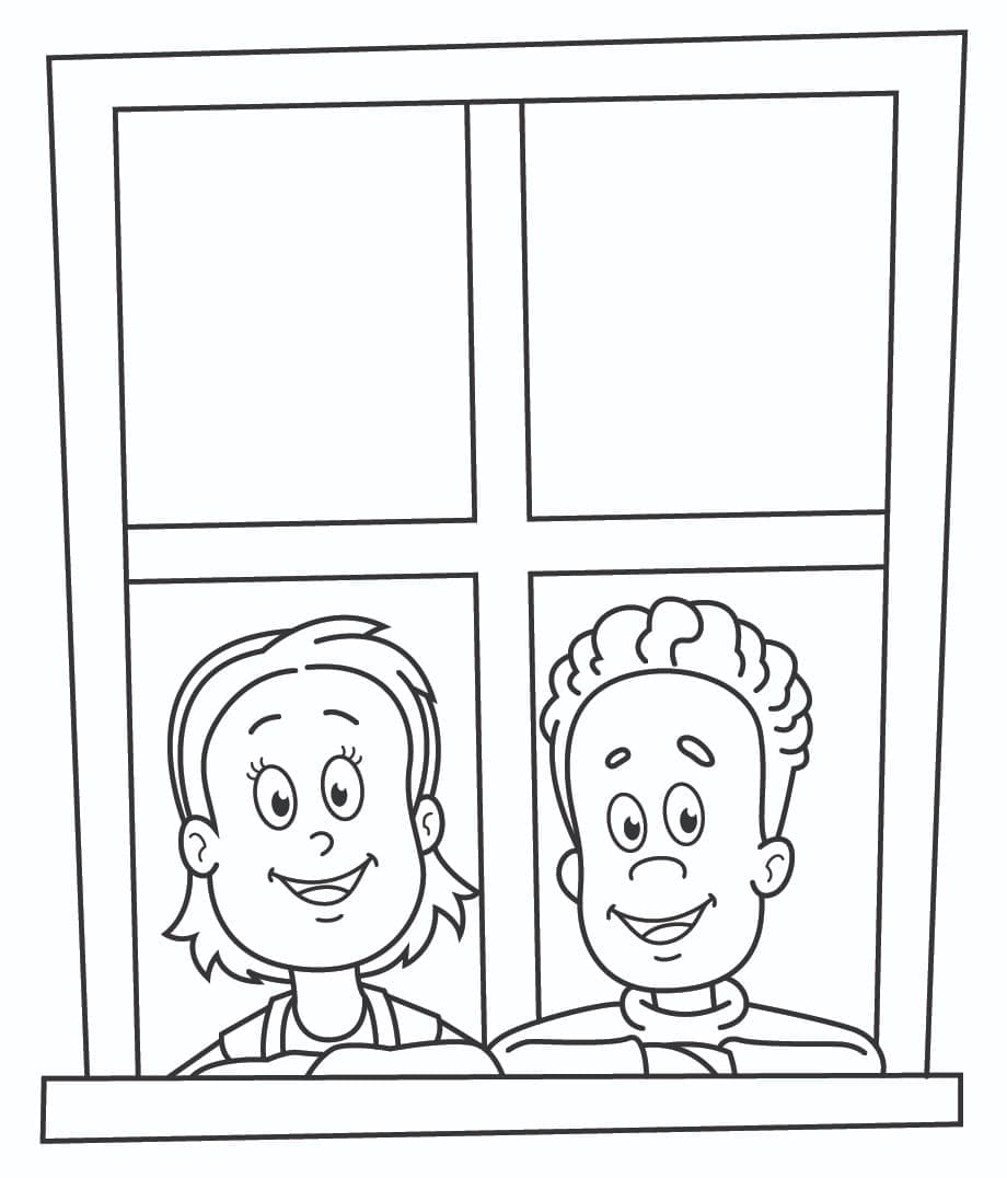 Coloriage Sally et Conrad Le Chat Chapeauté
