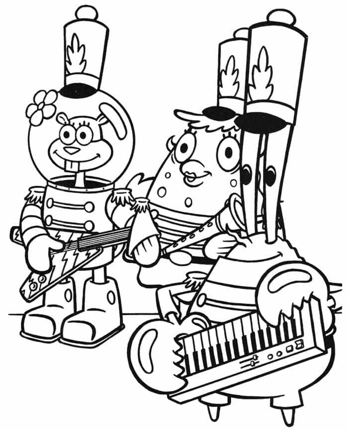 Coloriage Sandy Ecureuil Gratuit