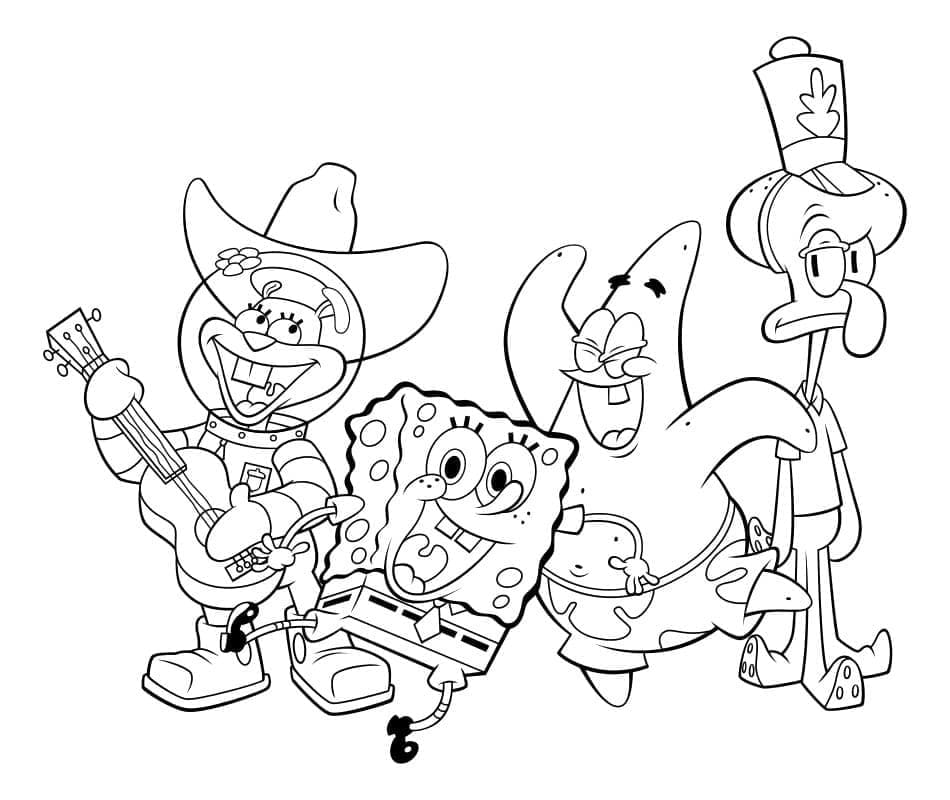 Coloriage Sandy Ecureuil Imprimable Gratuit Pour les Enfants
