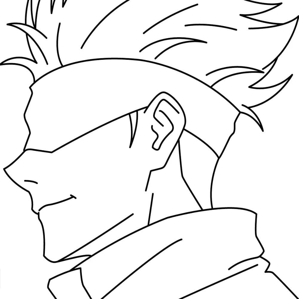 Coloriage Satoru Gojo Gratuit