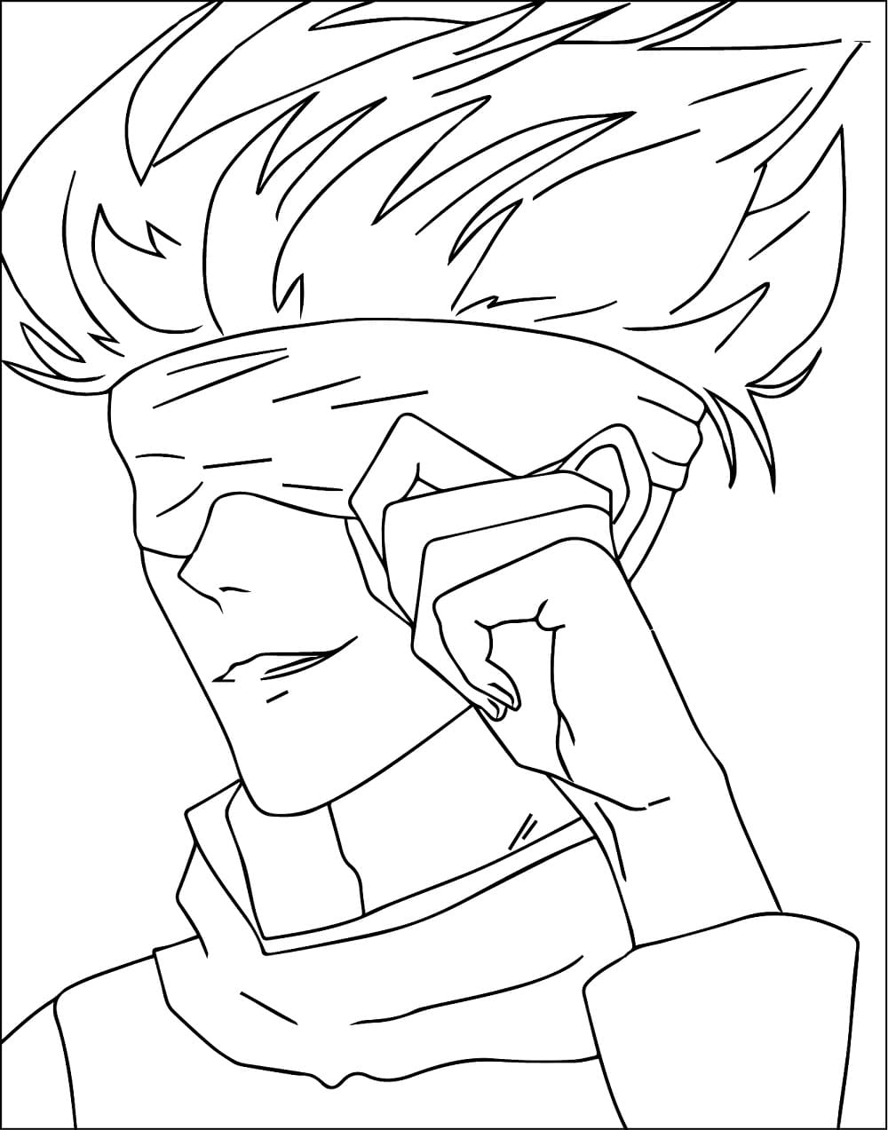 Coloriage Satoru Gojo