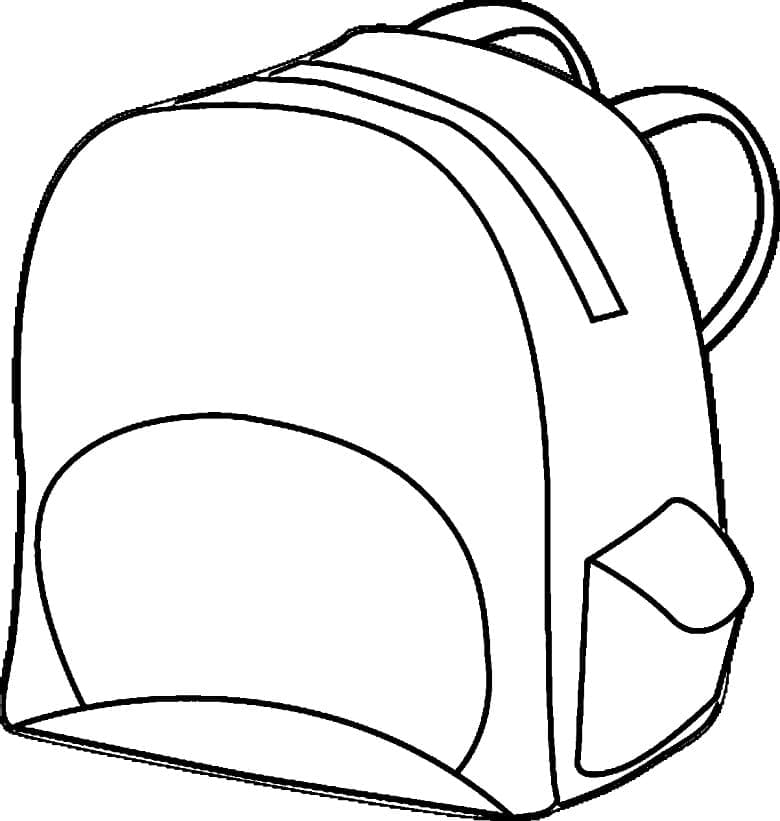 Coloriage Simple Cartable