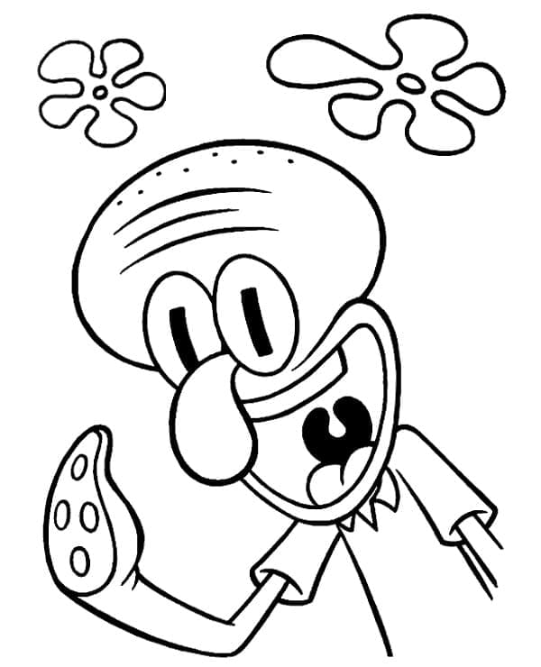 Coloriage Très Drôle Carlo Tentacule