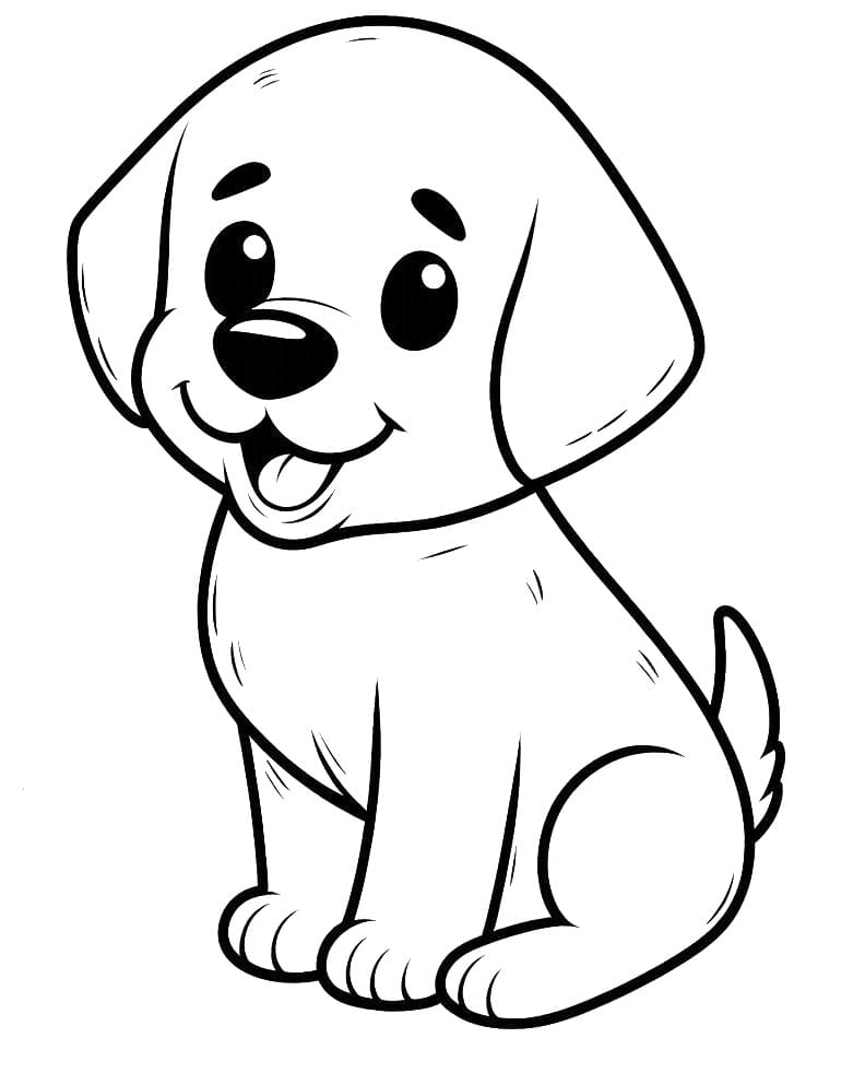 Coloriage Un Chien Labrador
