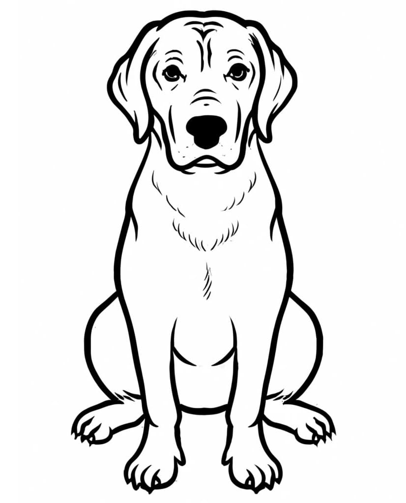 Coloriage Un Labrador