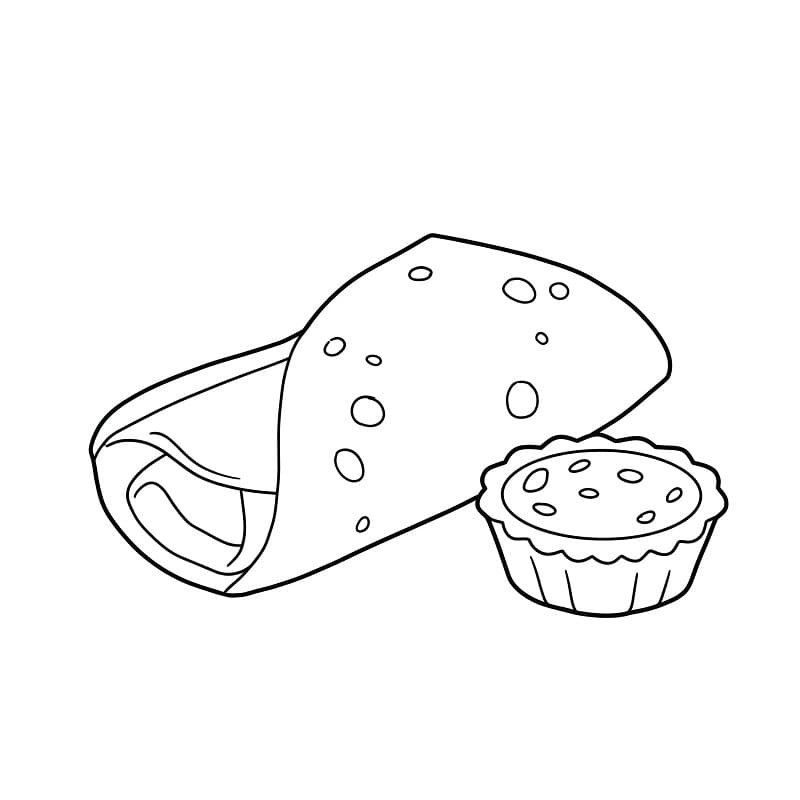 Coloriage Une crêpe