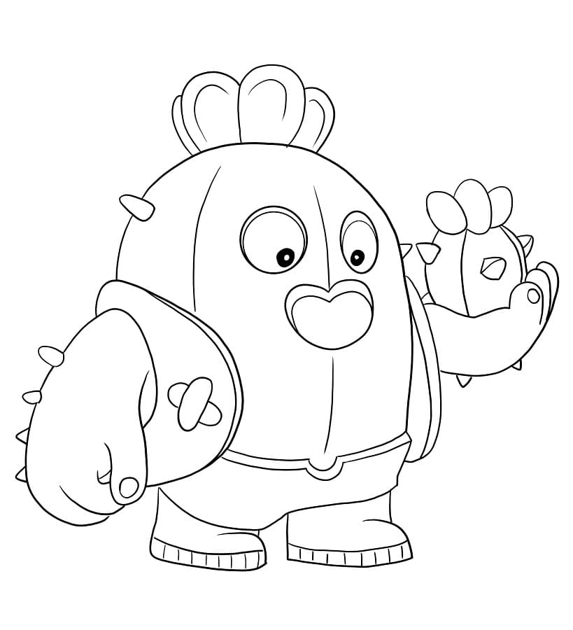 Coloriage Brawl Stars Spike