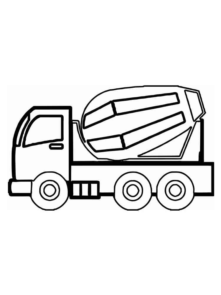 Coloriage Camion Toupie Imprimable Gratuit Pour Enfants