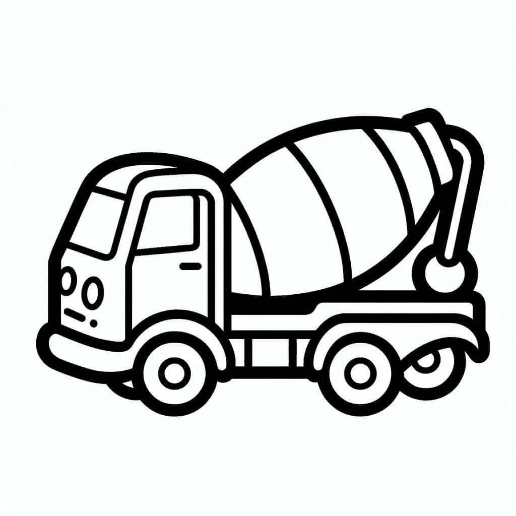 Coloriage Camion Toupie Imprimable Gratuit