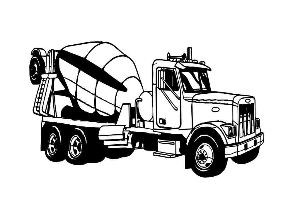 Coloriage Camion Toupie Imprimable Pour Enfants