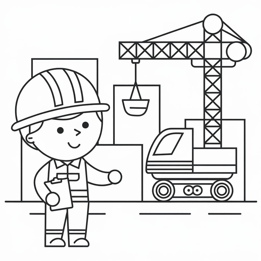Coloriage Chantier 2