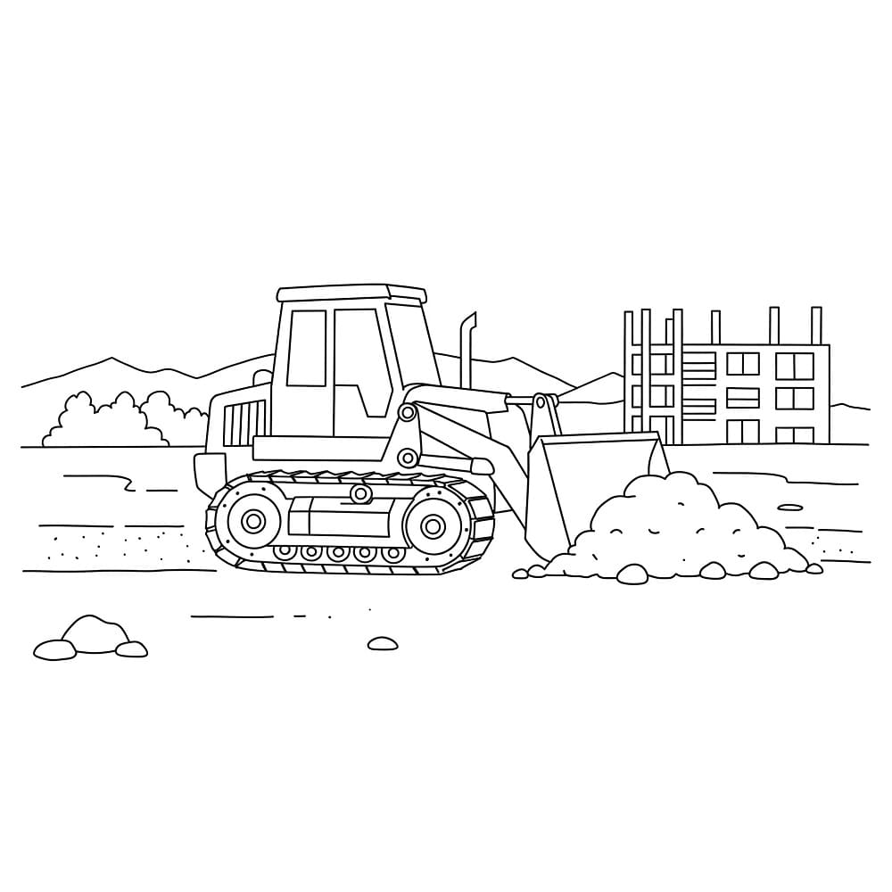 Coloriage Chantier Imprimable Pour Enfants