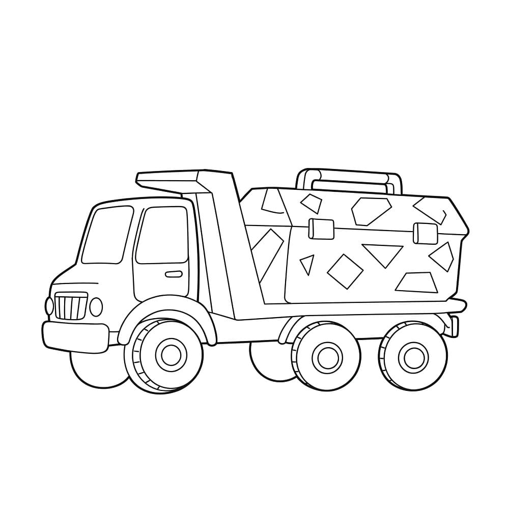 Coloriage Chantier Pour les Enfants de 4 Ans