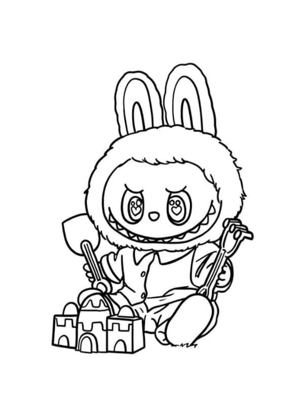 Coloriage Dessin de Labubu Gratuit