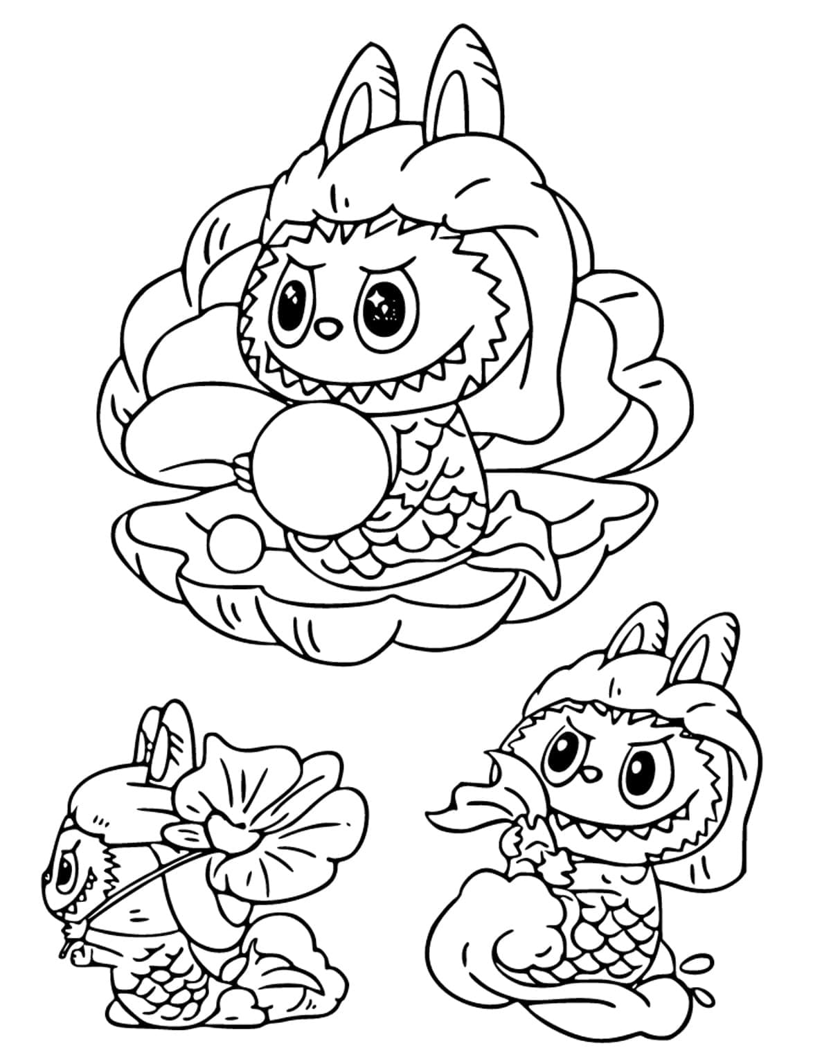Coloriage Dessin de Labubu